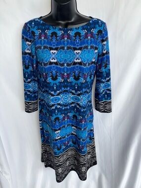 SUITE 7 3/4 sleeve dress beautiful style, 4P, 17” PTP, 35” L